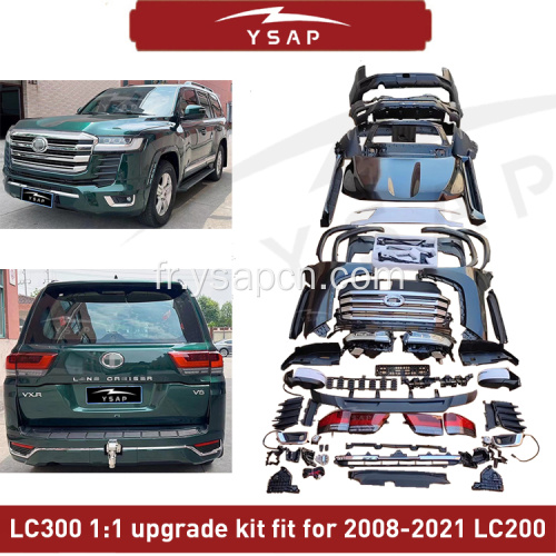 LC300 1: 1 mise à niveau BodyKit pour 2008-2021 LC200